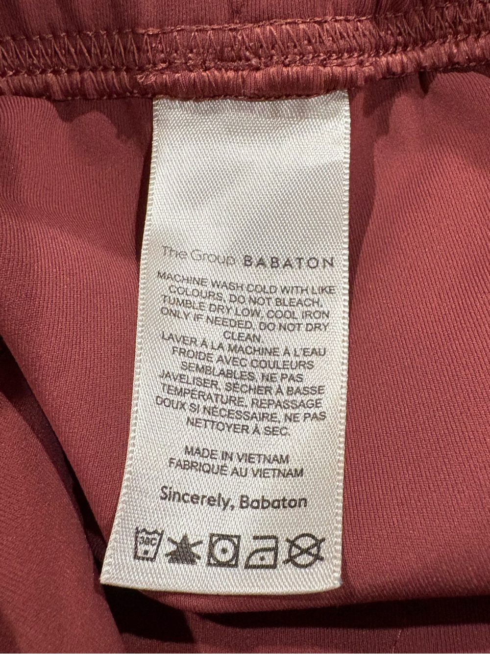 Aritzia The Group by Babaton Weekender Pant Sundried Red XS - Picture 9 of 10
